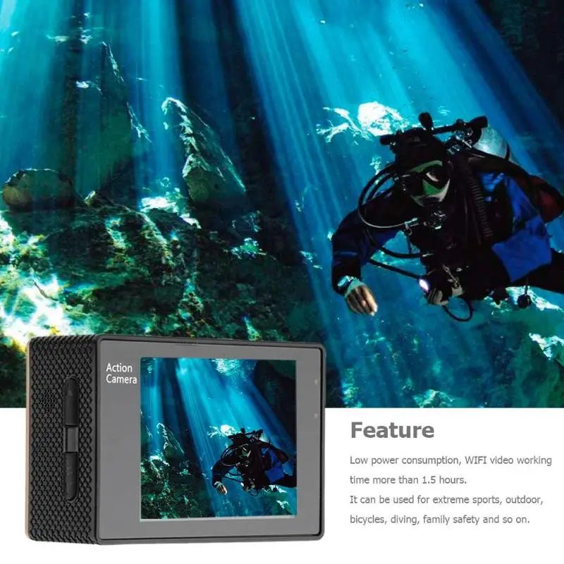 Новая F60R 4K WIFI Удаленная Экшн камера 1080P HD 16MP 170 градусов широкоугольный 30 м