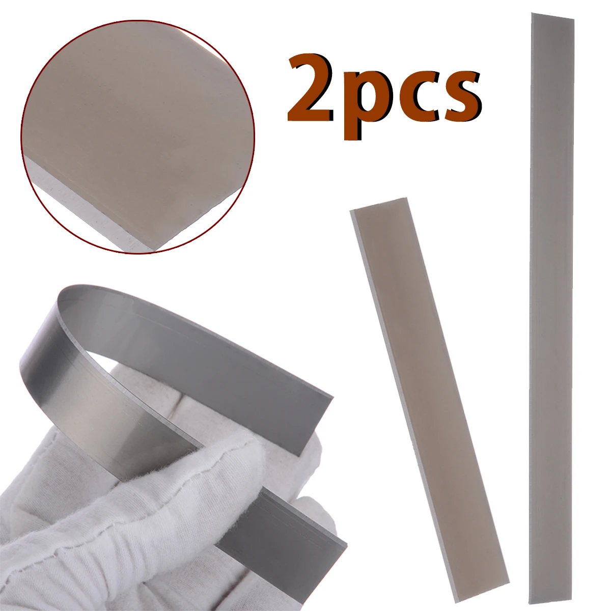 2Pcs 4"/8" Stainless Steel Clay Cutter Blade Tissue Cutters Blades DIY