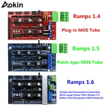 Ramps 1,6 расширительный контроль части 3d принтера Ramps 1,4 1,5 панель управления с радиатором обновленная для arduino 3d плата принтера