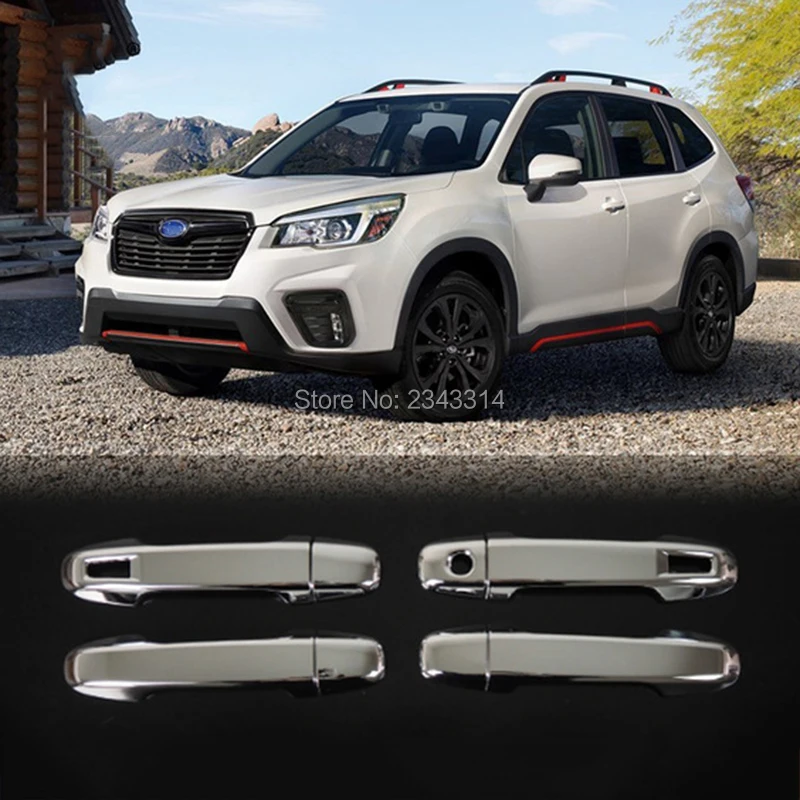 Хромированная накладка на дверную ручку для Subaru Forester 2018 2019 ABS накладки