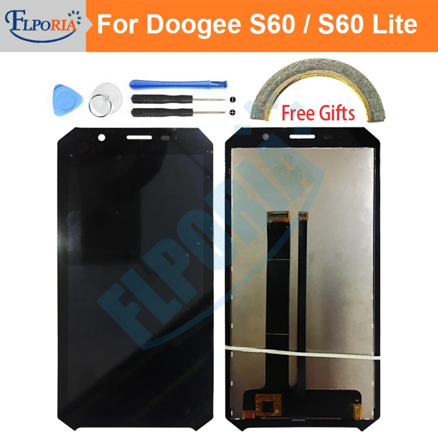 

LCD Screen For Doogee S60 S60 Lite LCD Display+Touch Screen Digitizer Assembly For Doogee S60 Mini Replacement Parts 5.2 inch