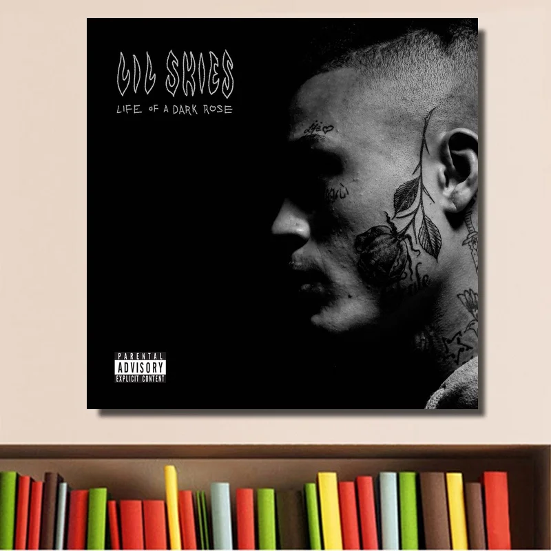 Lil Skies Life of A Dark Rose постер альбом хип-хоп Обложка художественный печать на холсте