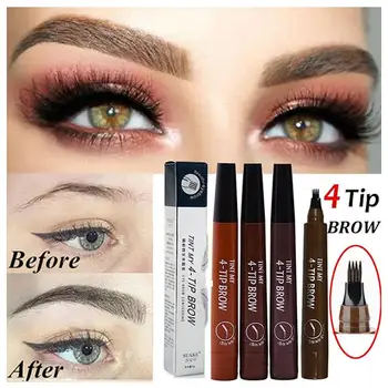 

2020 Microblading Eyebrow Pencil Waterproof Fork Tip Tattoo Pen Tinted Fine Sketch Eye Brow Pencils Long Lasting Eyebrows