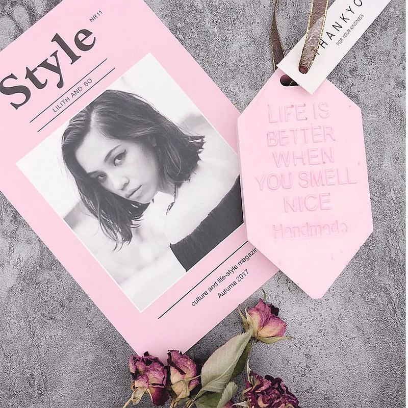 Handmade Slogan aromatherapy wax sheet mold Epoxy plaster Gypsum crafts