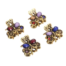 4 шт. заколки для волос Бабочка Сплав Диаманте винтажные аксессуары для волос заколка для волос зажим для женщин девушек