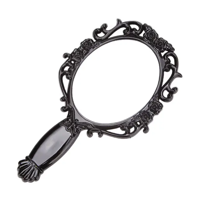 $US $2.20  Retro Decorative Mirror Vintage Oval Round Beauty Vanity Makeup Mirror Hand Held Mirror Women Makeu