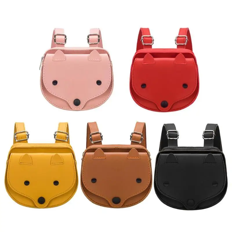 

3D Animal Fox Mini Backpack PU Cartoon Kids Girl Toddler Shoulder Schoolbag