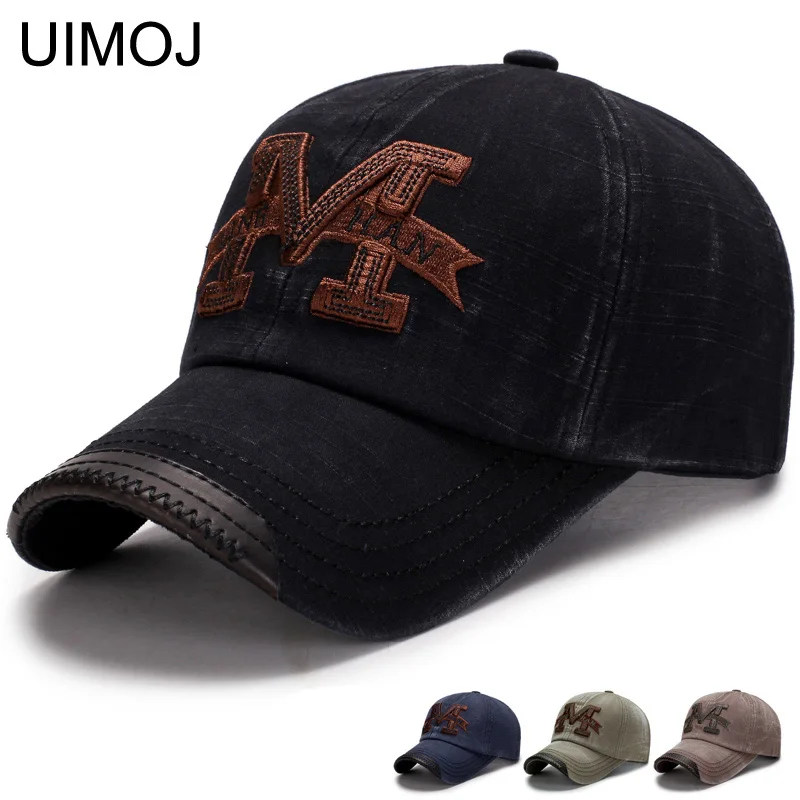 Модная весенняя бейсболка UIMOJ шапки с вышивкой M осенняя уличная шапка для мужчин
