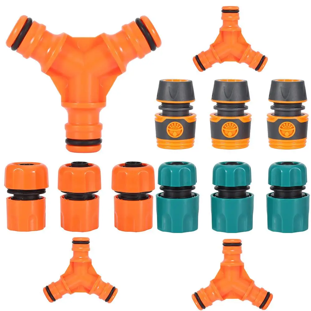 

Anti-Rust Heat&Cold Resistant Durable Hose Connectors Splitters Irrigation Adapter 3-way Water Splitter Garden Water Splitter