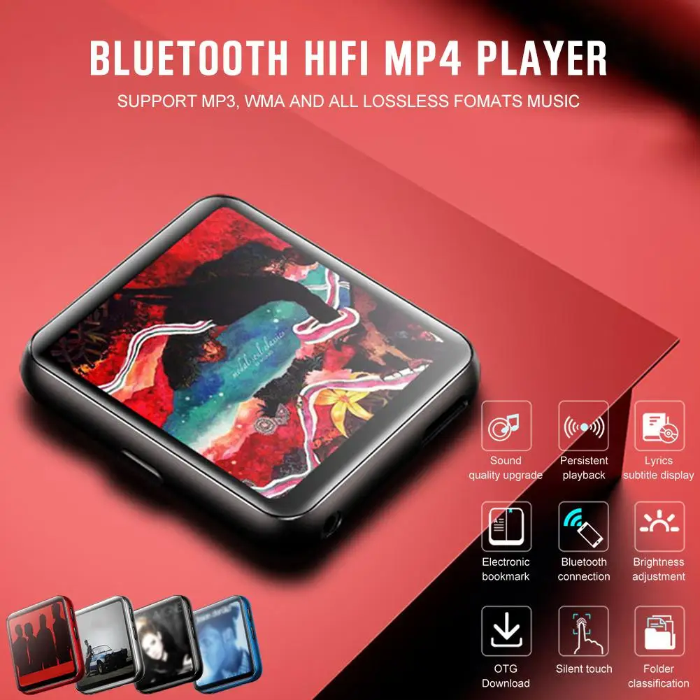 K1 4G 8G 16G полный экран Bluetooth MP4 плеер с сенсорным управлением модная Мини