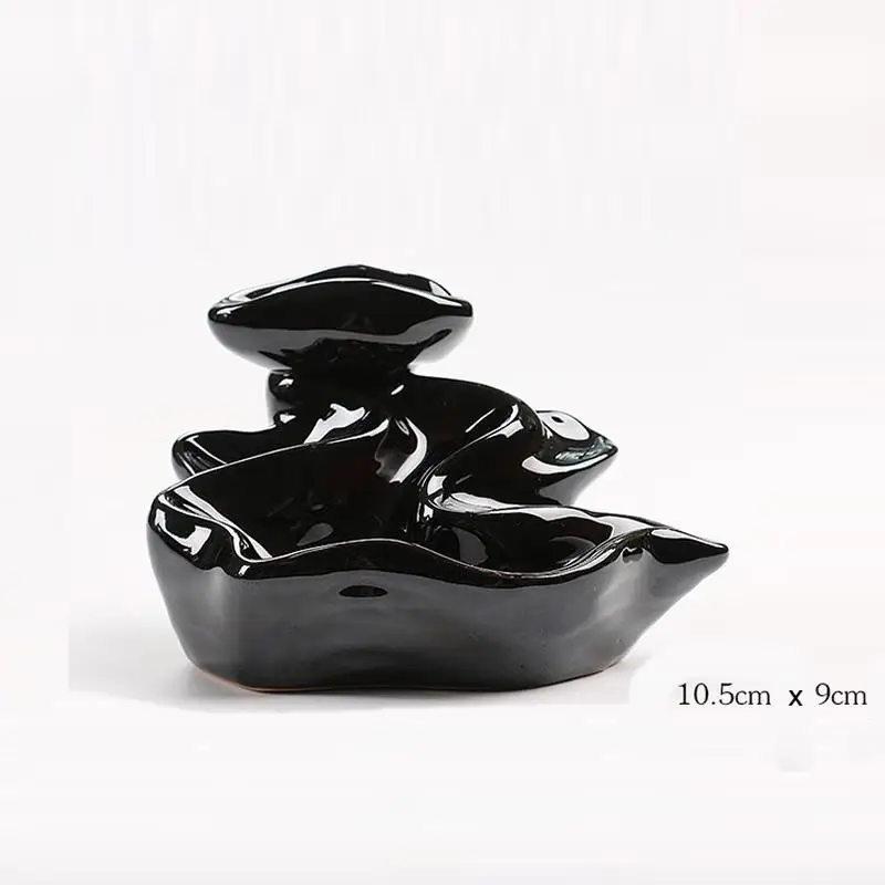 

Smoke Waterfall Incense Burner Ceramic Incense Holder Aromatherapy Furnace Holder Use In Home Office Teahouse Incense Crafts