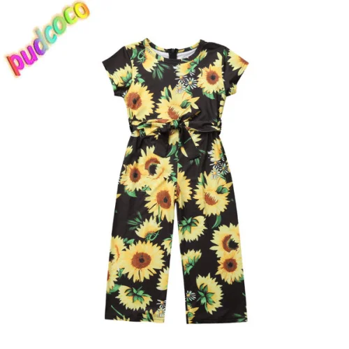 

2019 New Kids Baby Girls Floral Romper Jumpsuit Sunsuit Outfits Clothes 1-6T Hot New