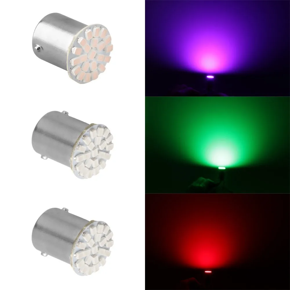 Цельнокроеное платье 12V 1156 1157 22SMD P21W BA15S BA15D светодиодный автомобильная лампа авто