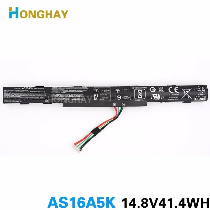 Аккумулятор HONGHAY AS16A5K для ноутбука acer Aspire E 15 series E5-575G-53VG E5-475G 523G 553G 573G 575G 774G AS16A7K AS16A8K