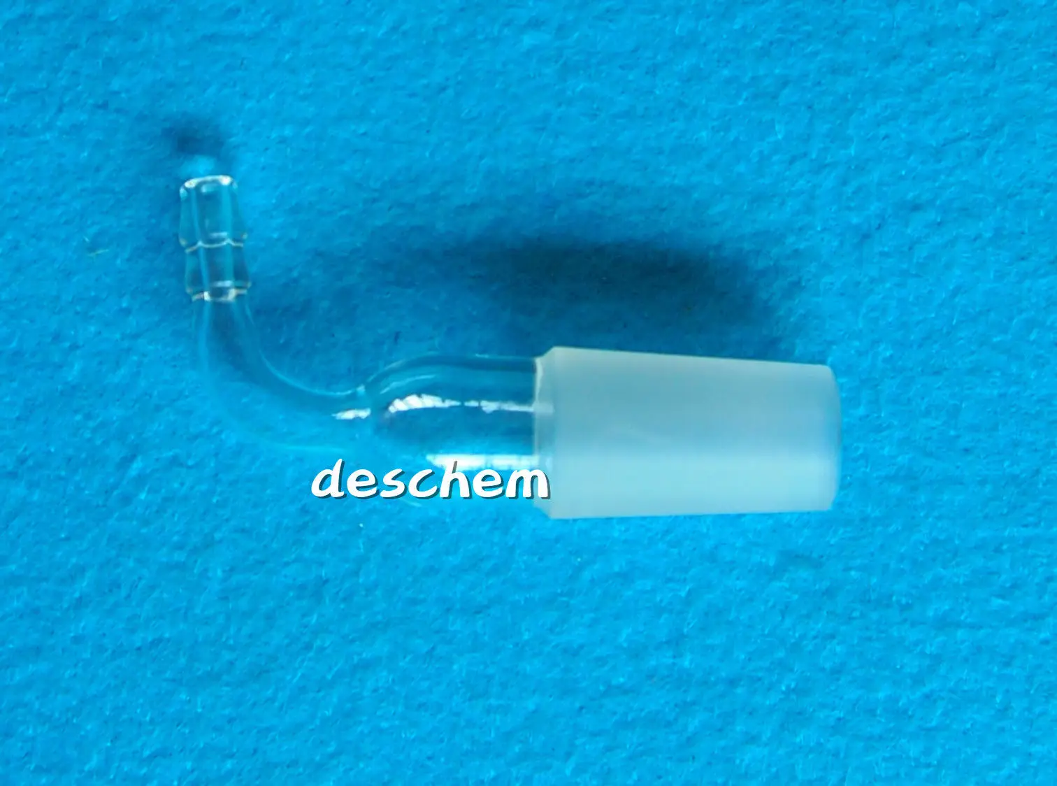 24/40,glass adapter cone to rubber tube,right angle connection,hose inlet O'ch 