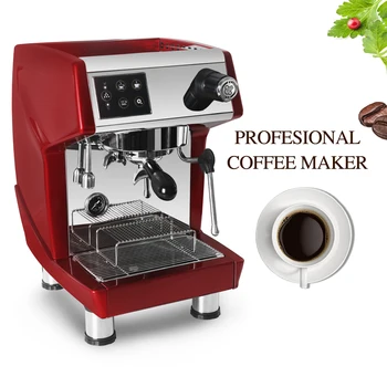 

ITOP Commercial Espresso Coffee Machine With Descale Button 1.7L Water Tank Red/Black 15bar 220V/50Hz or 60Hz