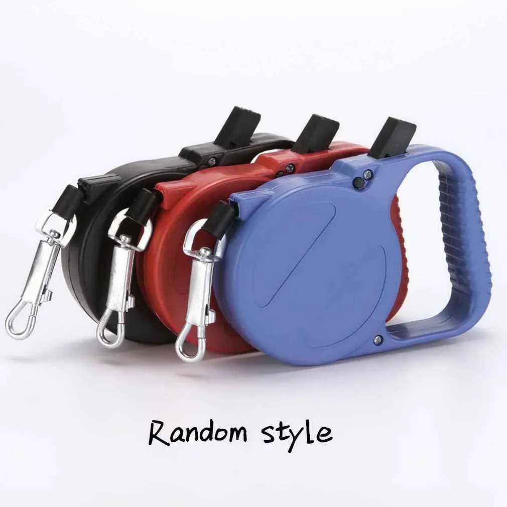 

Pet Dog Double-headed Leash Leash Lead Pet Products Automatic Retractable Medium Big Large Dog Leashes