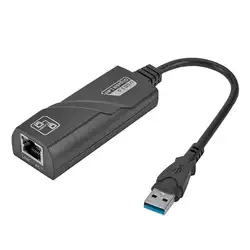 Mini-USB 3,0 Gigabit Ethernet адаптер USB к RJ45 Соединительная плата локальной компьютерной сети 10/100/1000 Мбит/с сетевой адаптер для ПК