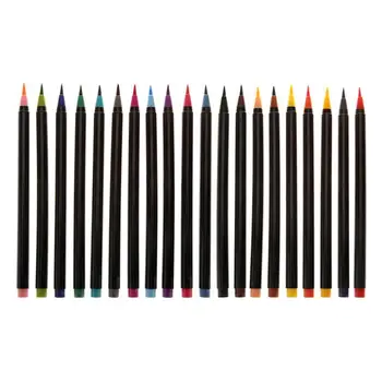 

1set 20 Colors Soft Watercolor Pen Creative Hand-painted Calligraphy Painting Pencil for Students Art Tools