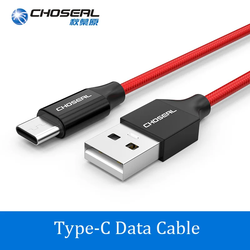 

Choseal USB 2.0 to USB-C Fast Charger Nylon Braid Type-C Data Cable for Samsung Galaxy S10 9 for Huawei Mate 20 Pro Charger Cord