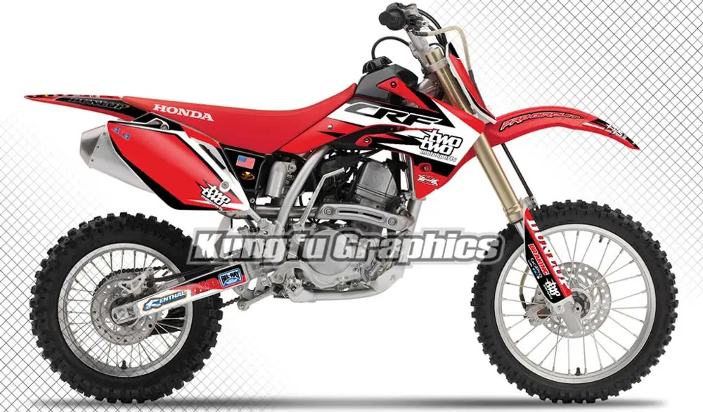 Графическая наклейка на мотоцикл KUNGFU Набор для Honda CRF 150 R CRF150R 2007 2008 2009 2010 2011 2012 2013