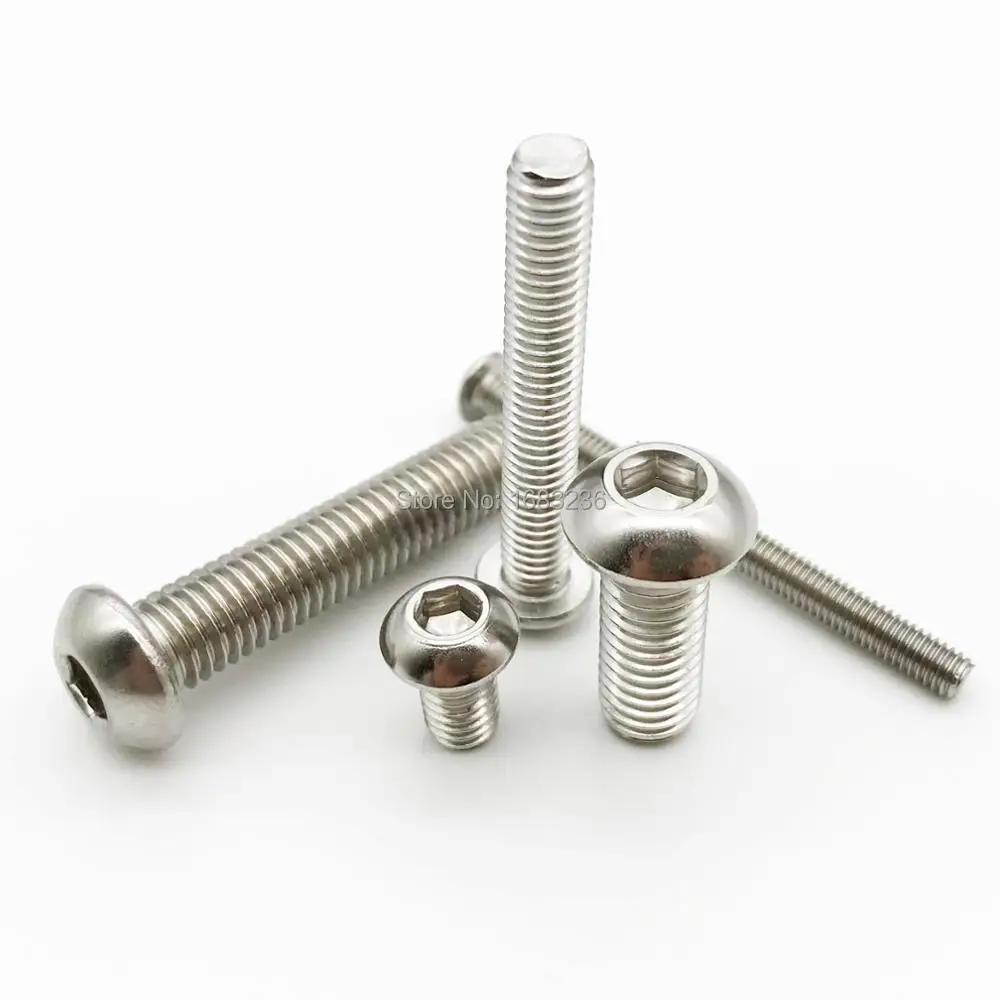 Screws ISO 7380 20 PACK M3 x 16 Stainless Hex Socket Button Head Allen Bolts