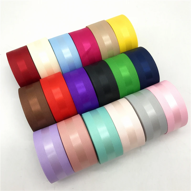 

5Yards 1" (25mm) Grosgrain Edge Satin Ribbon Hair Bow Wedding Christmas Decoration Polyester Ribbon DIY Sewing