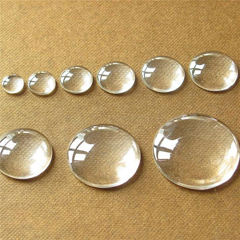 Lot Clear Glass Round Domed Cabochon 8//10//12//14//16//18//20//25//30MM DIY Craft ~
