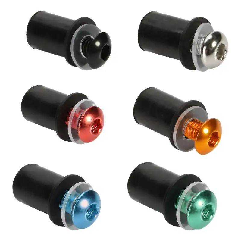 

10Pcs 5mm/0.20" Motorcycle Windscreen Windshield Bolt Screw Kit for Moto Decor w/ Internal Hexagonal Wrench Moto Accessories