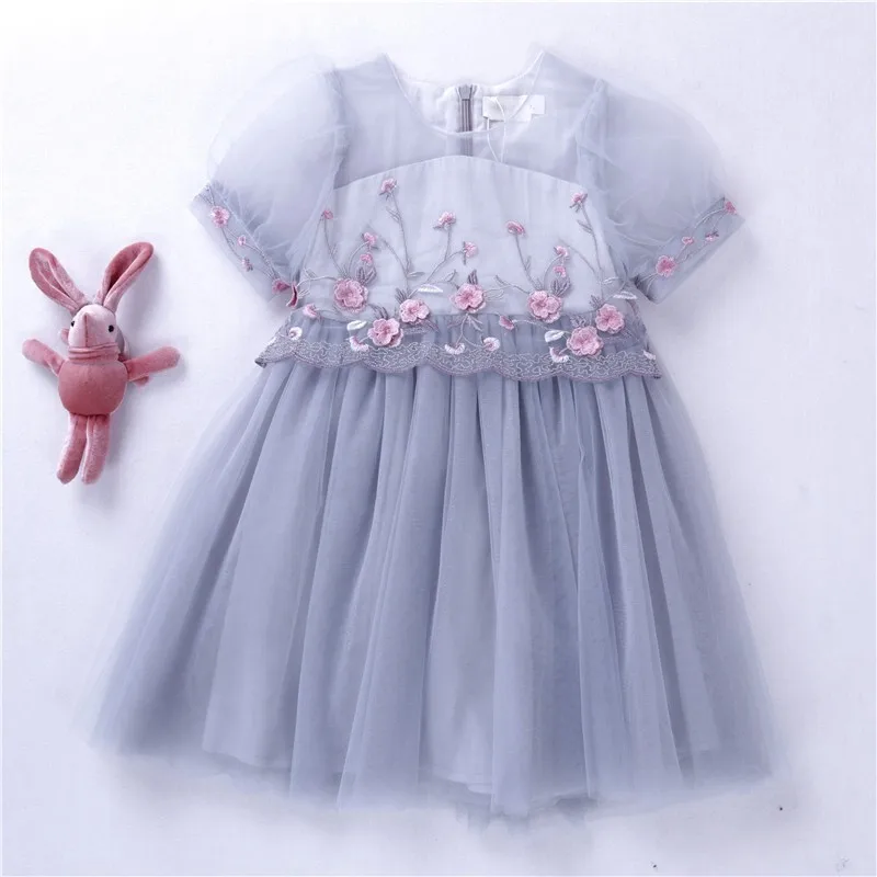 

party dress for girls princess dress kids wedding baby girl clothes fashion embroidery flower boutiques children clothes 5 7 8