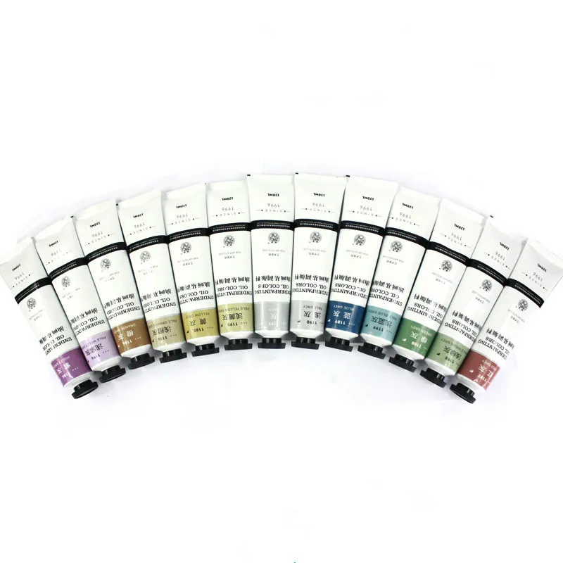 Günstige 25ml 15 farben ölgemälde pigment kunst liefert färbung student farben zeichnung werkzeuge Basis papier Leinwand