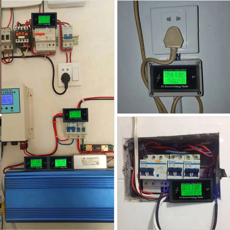 AT3010 AC50~ 320V 100A 3KKW телефон приложение переменного тока цифровые измерители напряжения индикатор Мощность счетчик энергии Вольтметр Амперметр ток