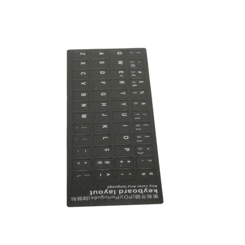 Black Portuguese PO Language Letter Alphabet Keyboard Stickers Layout for Mac Computer Laptop Notebook PC laptop accessories