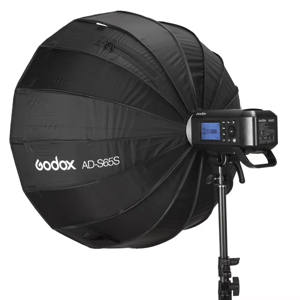 Godox 65 см AD-S65S встроенный Серебряный софтбокс с сотовой сеткой Godox крепление софтбокс для вспышки AD400PRO