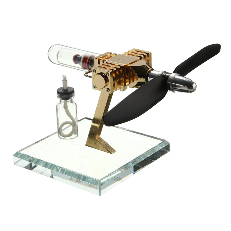 

New Version Aircraft Air Engine Power Generator Engine Innovative Stirling Engine Science Educational Toys Kids Educational