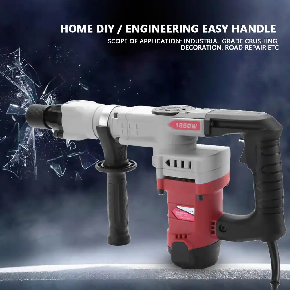 220V 1850W Multifunctional Electric Demolition Hammer Breaker Concrete