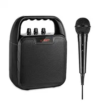 Bluetooth беспроводной динамик с микрофоном караоке машина голосовой усилитель ручной микрофон для вечерние на открытом воздухе в помещении деятельности