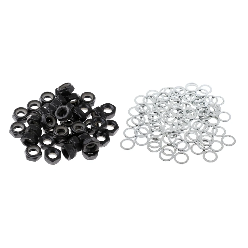 

Skateboard Wheel Axle Mounting Screw Nuts + Speed Washers for Outdoor Sports Small Tools