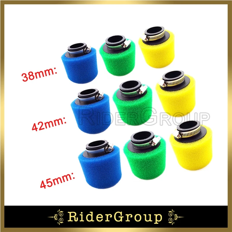 42mm 45MM 45mm Universal Motorcycle Modification Air Filter Cleaner for Motorcycle 50cc / 110cc / 125cc / 140cc / 150cc / 160cc KIMISS 40mm 