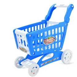 Мини пластиковая тележка для покупок детская игрушечная коляска супермаркет хранение инструментов подставка