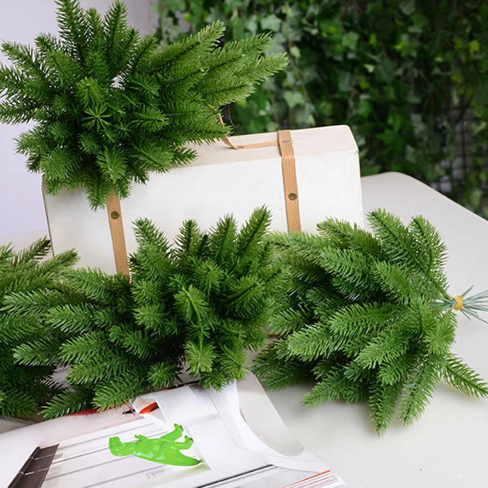 

30 pcs Artificial Plants Fake Plants Simulation Pine Christmas Decoration Micro Landscape DIY Fake Tree Home Decora