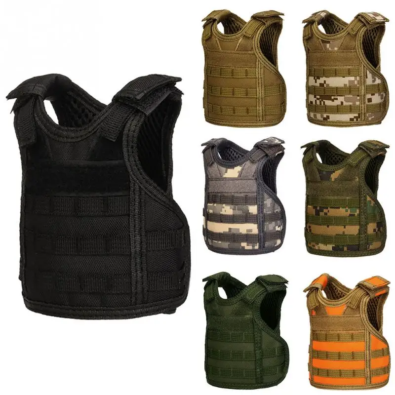 

Tactical Design Bottle Mini Vest Adjustable Durable Unique Camping Accessory Hunting Bottle Drink set Adjustable Shoulder Straps