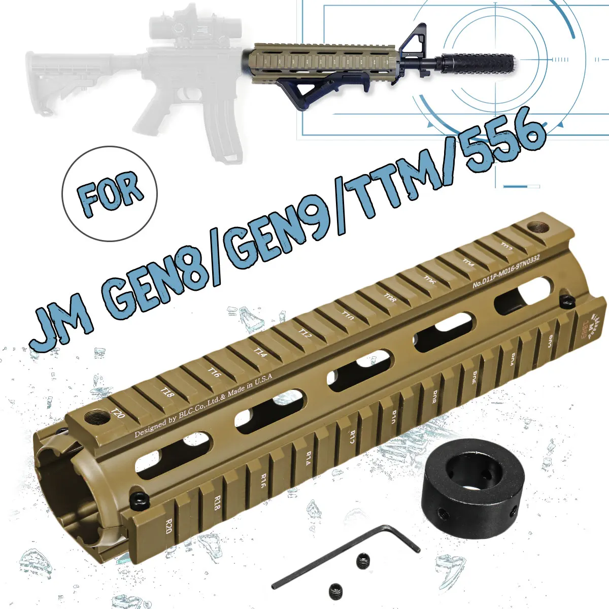 

Matal Fishbone For Jinming Gen8 Gen9 TTM 556 Gel Ball Blasters Water Games Toy Guns Replacement Accessories