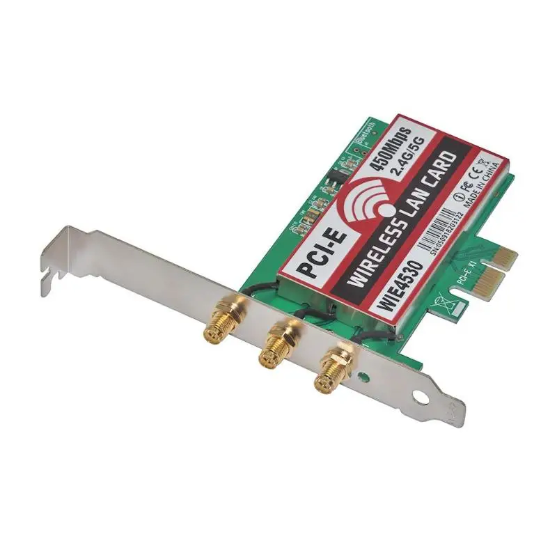 450 Мбит/с 2 4 г/5 г WiFi беспроводная сетевая карта LAN PCI E X1 сетевой адаптер для