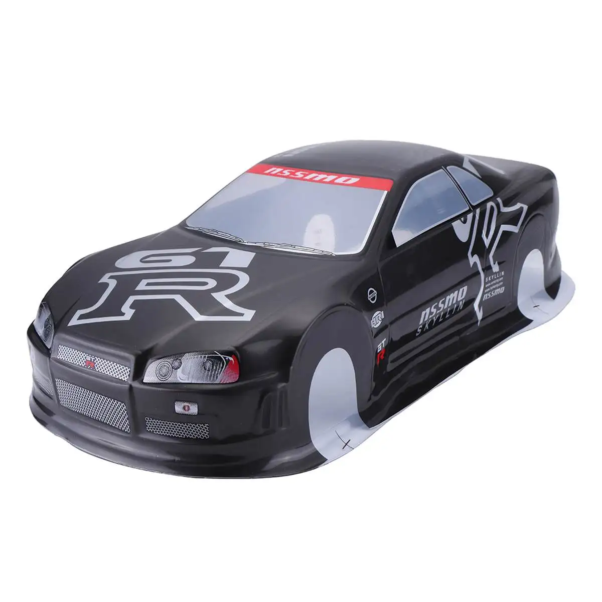 

1/10 RC Car Shell Set With Rear Wing 200mm 1 : 10 On-Road Drift Car Body Painted PVC Shell for 020GR Vehicle RC Cars Accessories