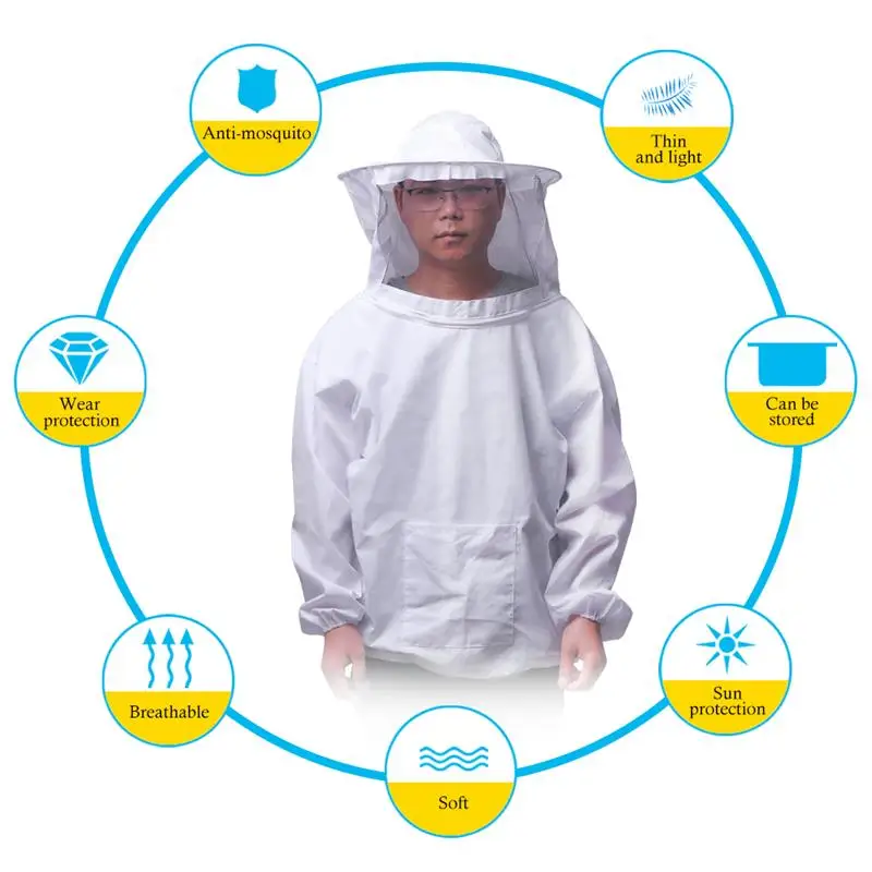Горячее хранение оборудование для пчеловодов профессиональная защита от пчел куртка костюм пчелы, насекомые принадлежности для кормления