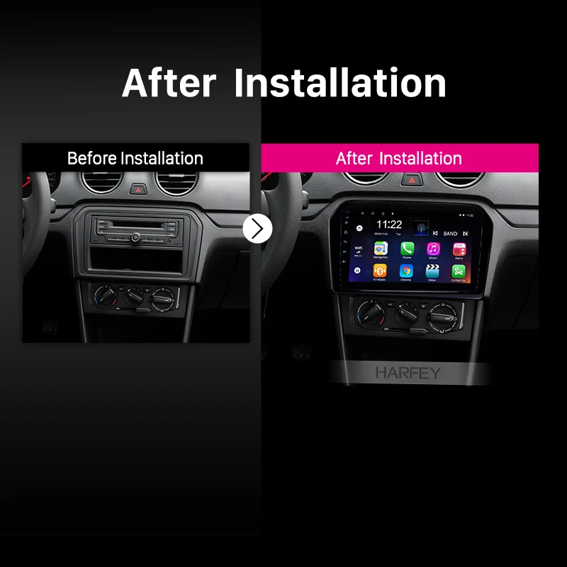 Flash Deal Harfey 2Din GPS Multimedia Player Head Unit For 2013 2014 2015 Volkswagen 9 inch Android 8.1 1080P Car Radio 3G Wifi Bluetooth 5