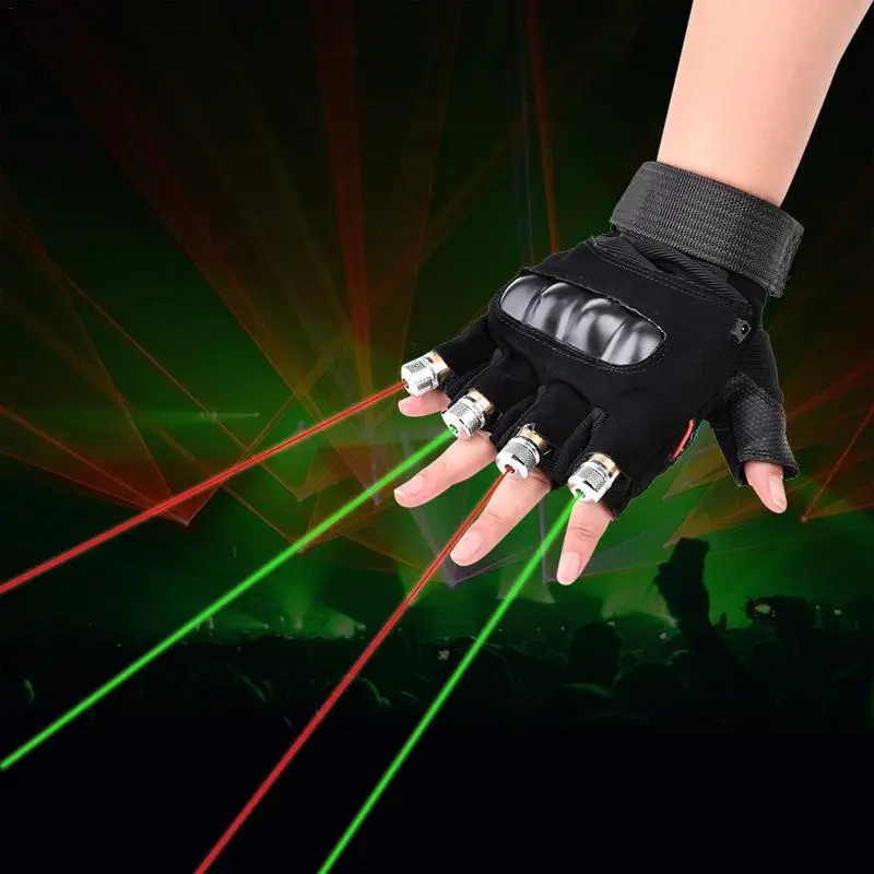 

LED Laser Gloves Stage Light Red Green Dual Color Laser Lights For DJ Party Bars Dancing Stage Performance Lamp EU/US Plug