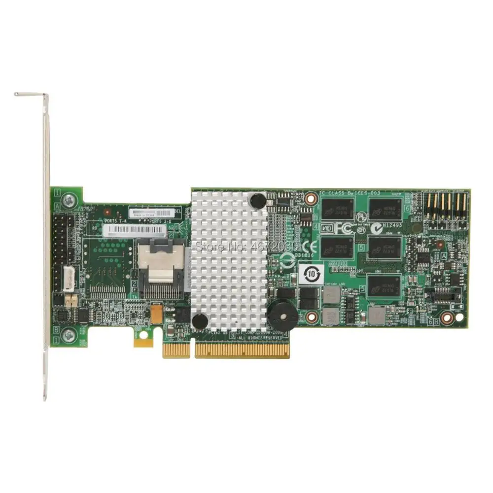 Новая карта контроллера Broadcom Avago LSIMegaRAID SAS 9260 4i LSI00197 4 порта 512 Мб кэш памяти SFF8087 6 ГБ