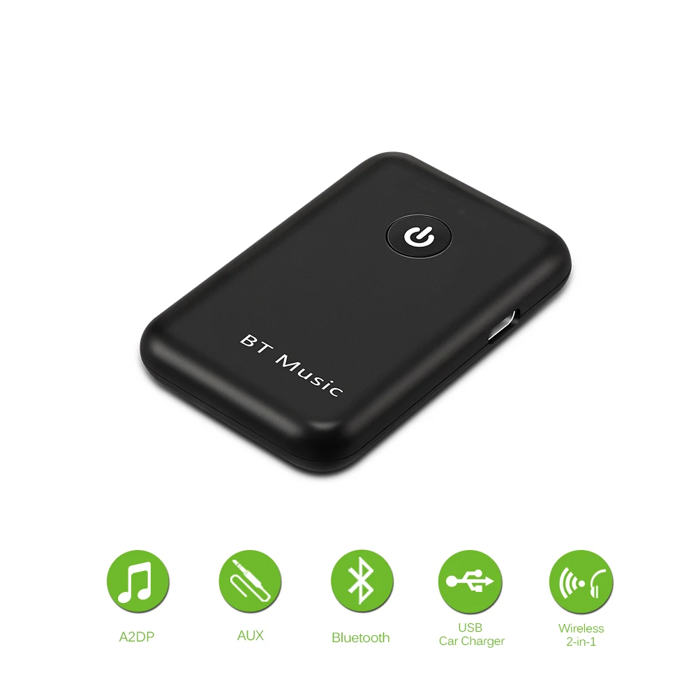 

Onever Wireless Bluetooth Receiver V4.2 Car Handsfree 3.5mm Jack AUX Audio Adapter DC 5V With Mic for Speaker Bluetooth Stereo
